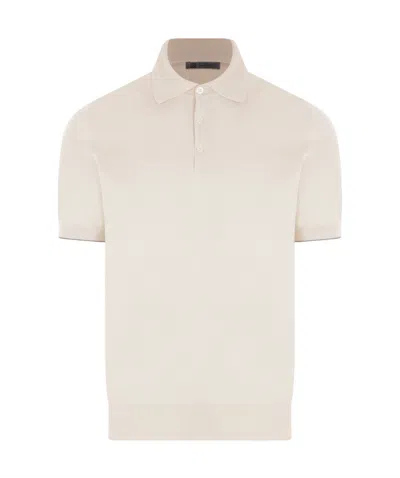 BRUNELLO CUCINELLI KNITTED COTTON POLO SHIRT