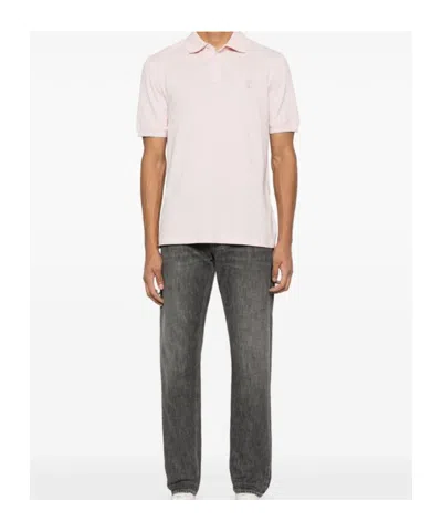 Brunello Cucinelli Cotton Polo Shirt In Pink