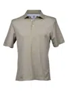 Brunello Cucinelli Short-sleeved Polo Shirt In Silver