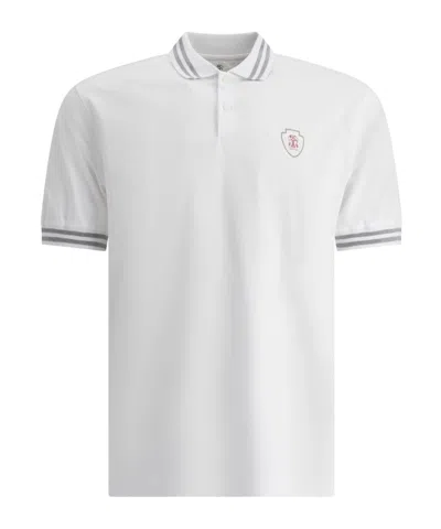 Brunello Cucinelli Short-sleeved Polo Shirt In White