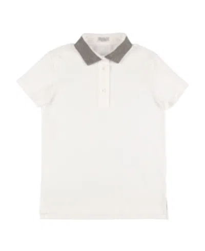 Brunello Cucinelli Short-sleeved Polo Shirt In White