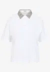 Brunello Cucinelli Short-sleeved Polo T-shirt In White