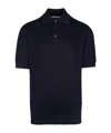 Brunello Cucinelli Short Sleeves Polo Collar Ribbed Cuffs In Black