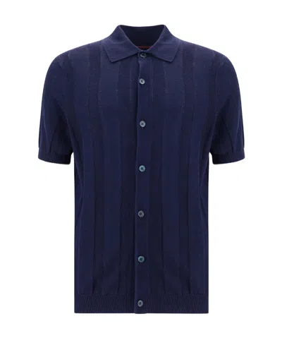BRUNELLO CUCINELLI BRUNELLO CUCINELLI BUTTON-UP KNITTED POLO SHIRT