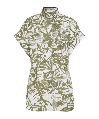 Brunello Cucinelli Short-sleeved Shirt In White