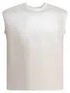 Brunello Cucinelli Short-sleeved Silk-elastane T-shirt In White