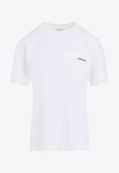 BRUNELLO CUCINELLI SHORT-SLEEVED SOLID T-SHIRT
