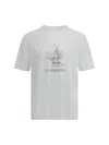 Brunello Cucinelli Cotton Anamnesis Print T-shirt In White