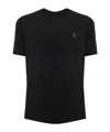 Brunello Cucinelli Cotton Jersey Crew Neck T-shirt With Logo In Black