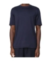 Brunello Cucinelli T-shirt With Raised Collar In Black