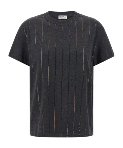 Brunello Cucinelli Short-sleeved T-shirt In Black
