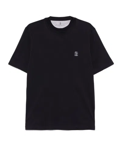 Brunello Cucinelli Short-sleeved T-shirt In Black