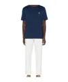 Brunello Cucinelli Short-sleeved Polo Shirt In Blue