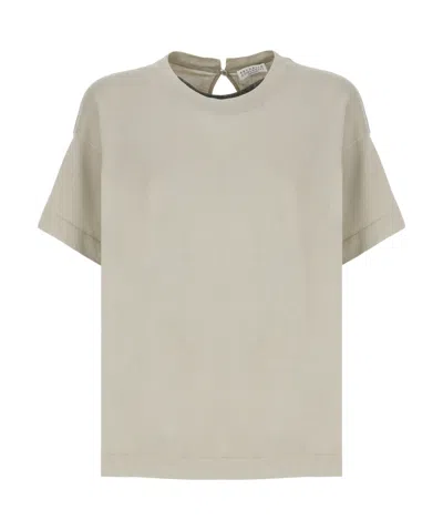 Brunello Cucinelli Short-sleeved T-shirt In Gray