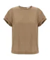 Brunello Cucinelli Short-sleeved T-shirt In Brown