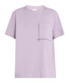 Brunello Cucinelli Cotton Jersey T-shirt In Purple