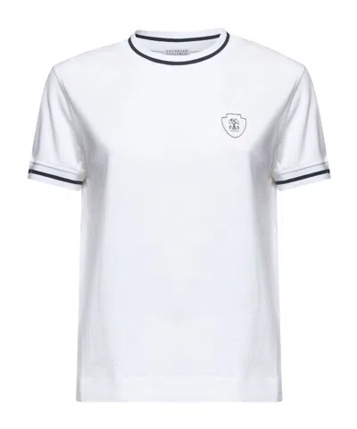 Brunello Cucinelli Short-sleeved T-shirt In White