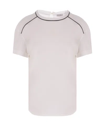 Brunello Cucinelli Short-sleeved T-shirt In White