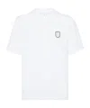 Brunello Cucinelli Logo-patch Polo Shirt In White