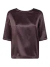 Brunello Cucinelli Short Sleeves Blouse In Multi