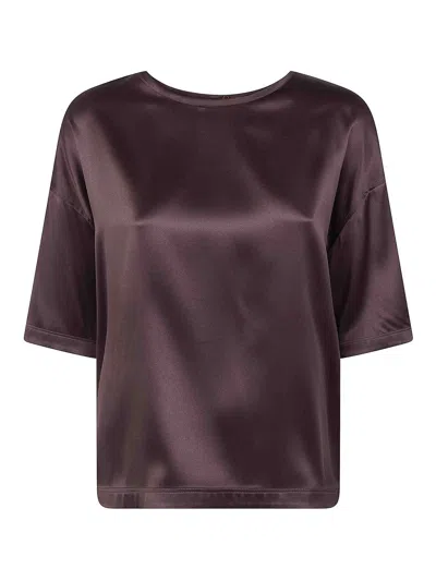 Brunello Cucinelli Short Sleeves Blouse In Multi