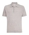 Brunello Cucinelli Short-sleeves Knit Polo Shirt In Gray