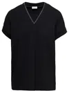 Brunello Cucinelli Short Sleeves Tshirt In Black
