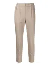 Brunello Cucinelli Women Straight Leg Pants In Beige