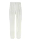Brunello Cucinelli Piqu Pants In White