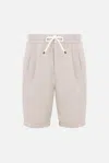 Brunello Cucinelli Linen Drawstring Bermuda Shorts