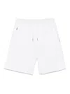 Brunello Cucinelli Beige Drawstring Shorts With Zip Pockets In White