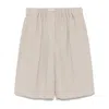 Brunello Cucinelli Elasticated-waist Shorts In Brown