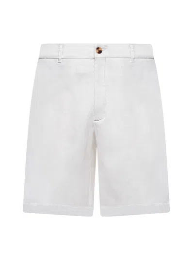 Brunello Cucinelli Garment-dyed Cotton Bermuda Shorts In White