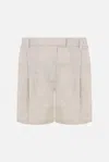Brunello Cucinelli Women Bermuda Shorts In Jute