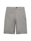 Brunello Cucinelli Green Gabardine Bermuda Shorts In Kaky