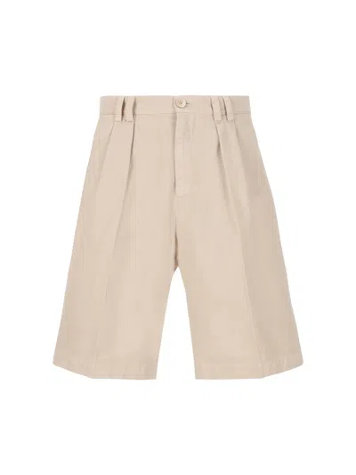 Brunello Cucinelli Shorts In Linseed