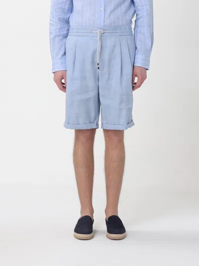 Brunello Cucinelli Shorts Men  In Blue