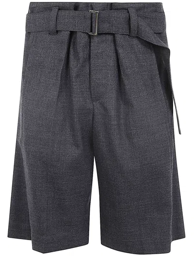 Brunello Cucinelli Mini Cashmere Shorts For Women In Grey