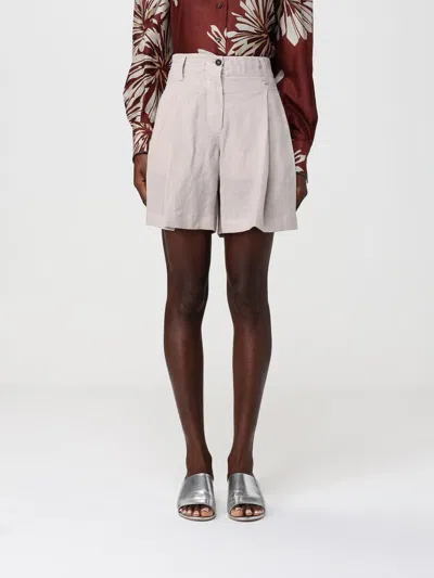 Brunello Cucinelli Shorts Woman  In Red