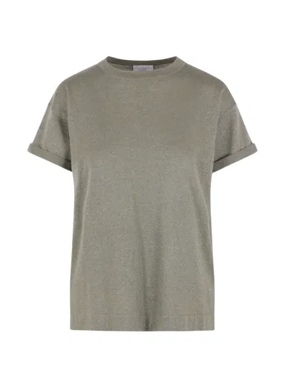 Brunello Cucinelli Short-sleeve T-shirt In Brown