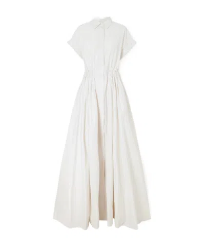 Brunello Cucinelli Short-sleeved Dress In White