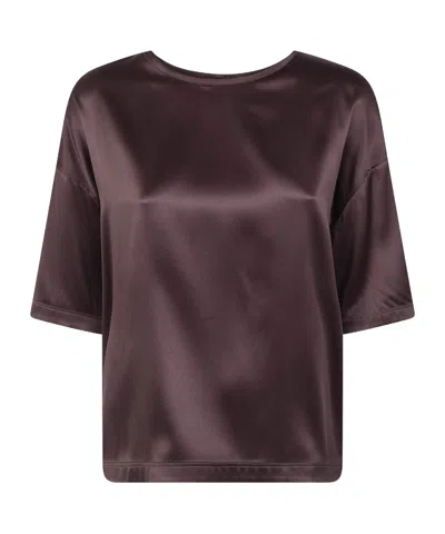 Brunello Cucinelli Short-sleeved T-shirt In Burgundy