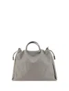 Brunello Cucinelli Mellow Large Tote Bag In Gray