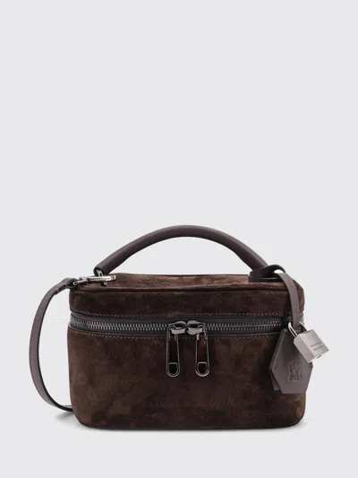 BRUNELLO CUCINELLI CROSSBODY BAG BRUNELLO CUCINELLI WOMAN COLOR BLACK,H18917002