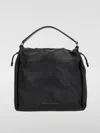 Brunello Cucinelli Leather Shoulder Bag Chain Detail In Black