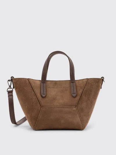 BRUNELLO CUCINELLI HANDBAG BRUNELLO CUCINELLI WOMAN COLOR BROWN,G60110032