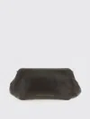 Brunello Cucinelli Chain Strap Shoulder Bag With Soft Texture In Gray