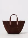 Brunello Cucinelli Women Leather Shopping Bag In Burgundy