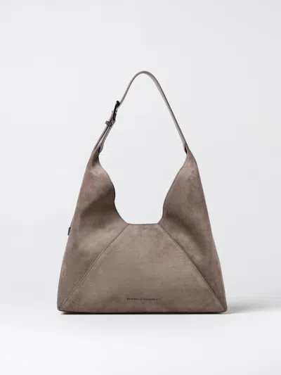 Brunello Cucinelli Shoulder Bag  Woman Color Dove Grey