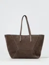 Brunello Cucinelli Shoulder Bag  Woman Color Dove Grey In Brown